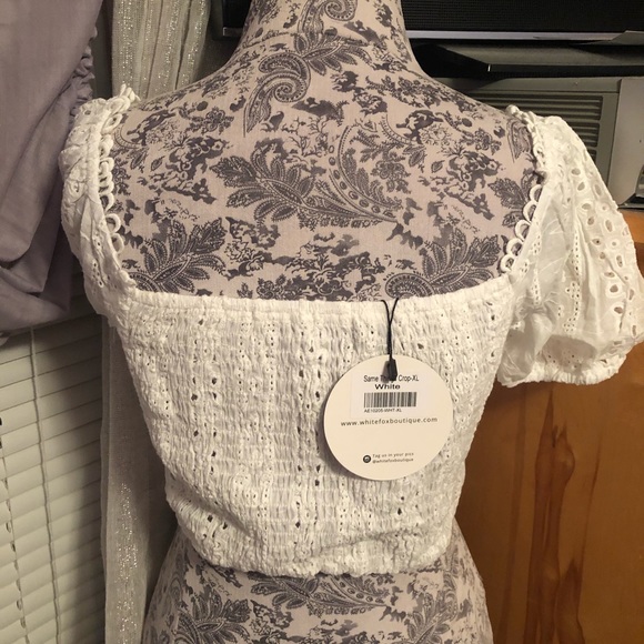 White fox boutique same thing white crop top - Picture 5 of 6